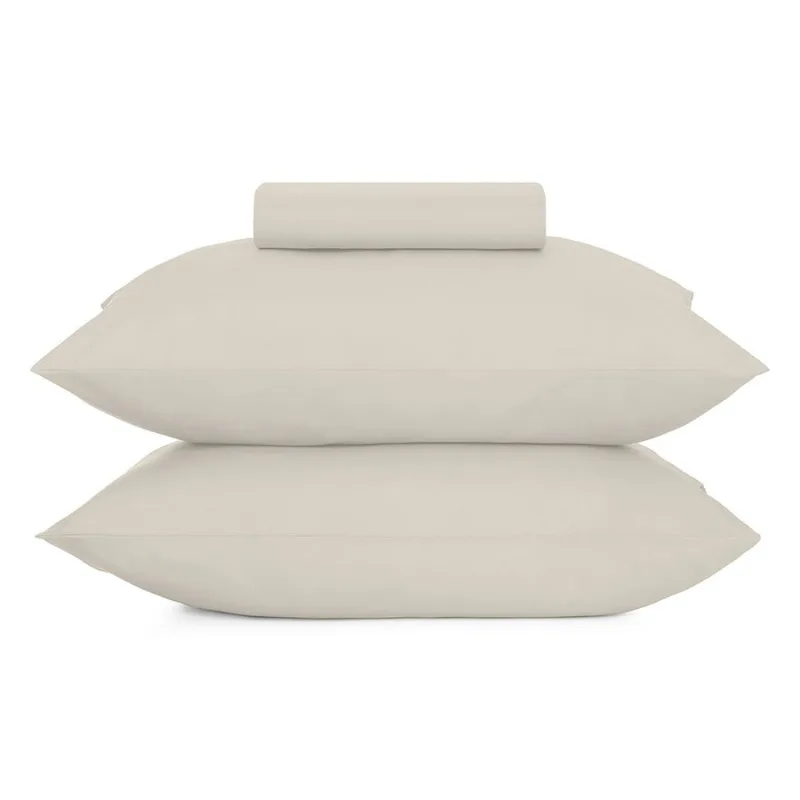 Jogo de Cama Solteiro 3 Peças Altenburg Toque Acetinado Bege Porcelana