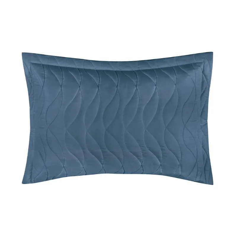 Porta Travesseiro Altenburg Toque Acetinado 50cm x 70cm - Azul Dimensão