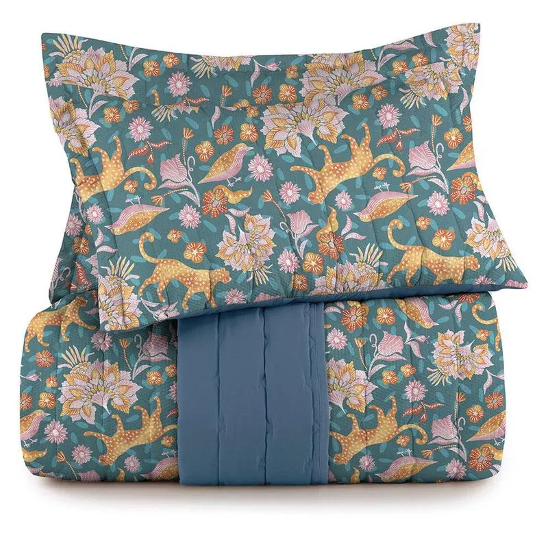 Jogo de Colcha King Altenburg Toque Acetinado Flora Fashion