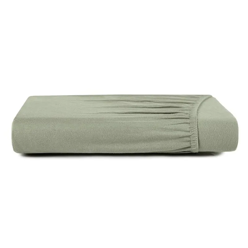 Lençol com Elástico King Altenburg Malha Fio Penteado Verde