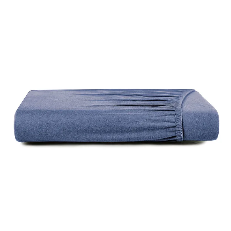 Lençol com Elástico King Altenburg Liso Cetim 300 Fios Sublime Azul - Altenburg