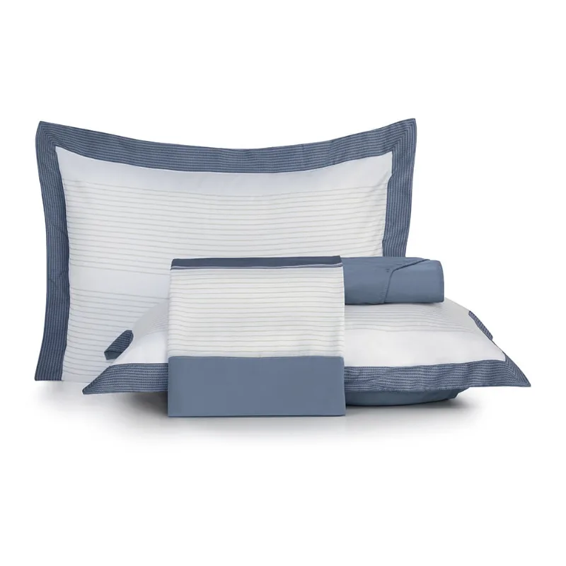 Jogo de Cama Casal Altenburg Cetim 300 Fios Maré - Altenburg