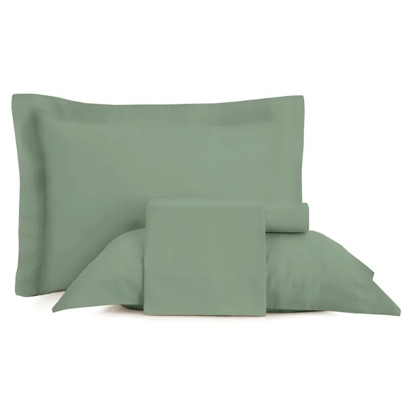 Jogo de Cama Queen Altenburg Cetim 300 Fios Verde - Altenburg