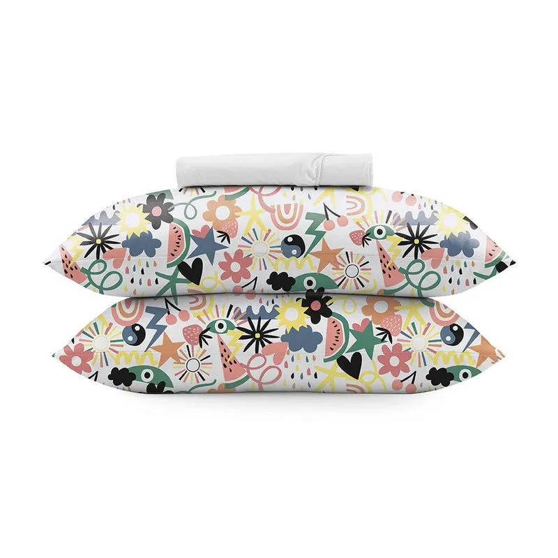 Jogo de Cama Queen Altenburg Borogodó 03 Branco