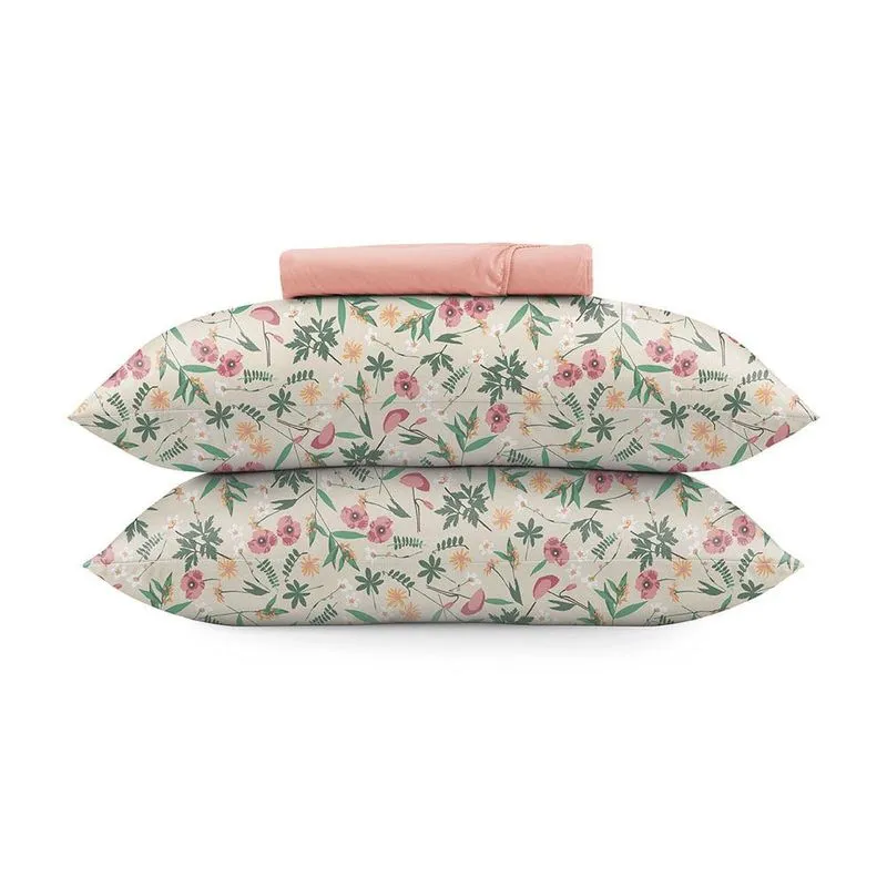 Jogo de Cama King Altenburg Brisa 02 Rosa