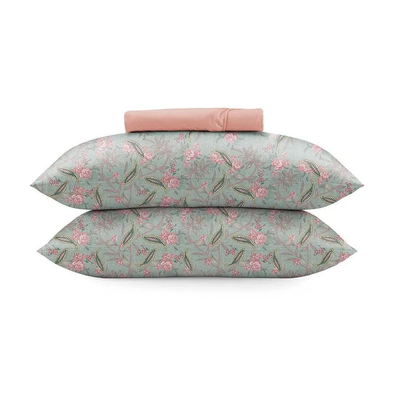 Jogo de Cama King Altenburg Brisa 04 Rosa