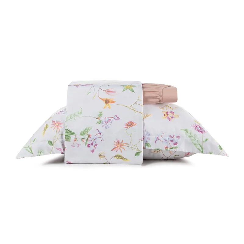 Jogo de Cama Solteiro 3 Peças Altenburg Toque Acetinado Floralis - Altenburg