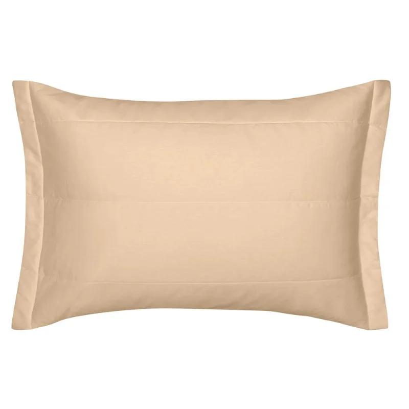 Porta Travesseiro 50cm x 70cm Altenburg Algodão Lux 200 Fios Bege Caramelo