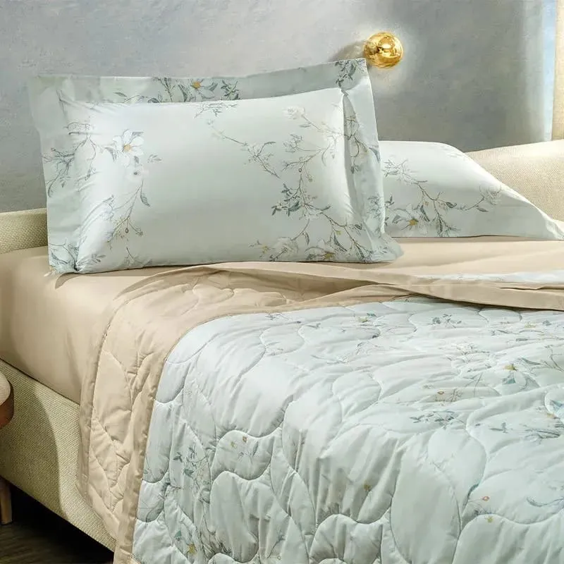 JOGO DE CAMA PERCAL 200 FIOS SOLTEIRO MAGNOLIAS ALTENBURG