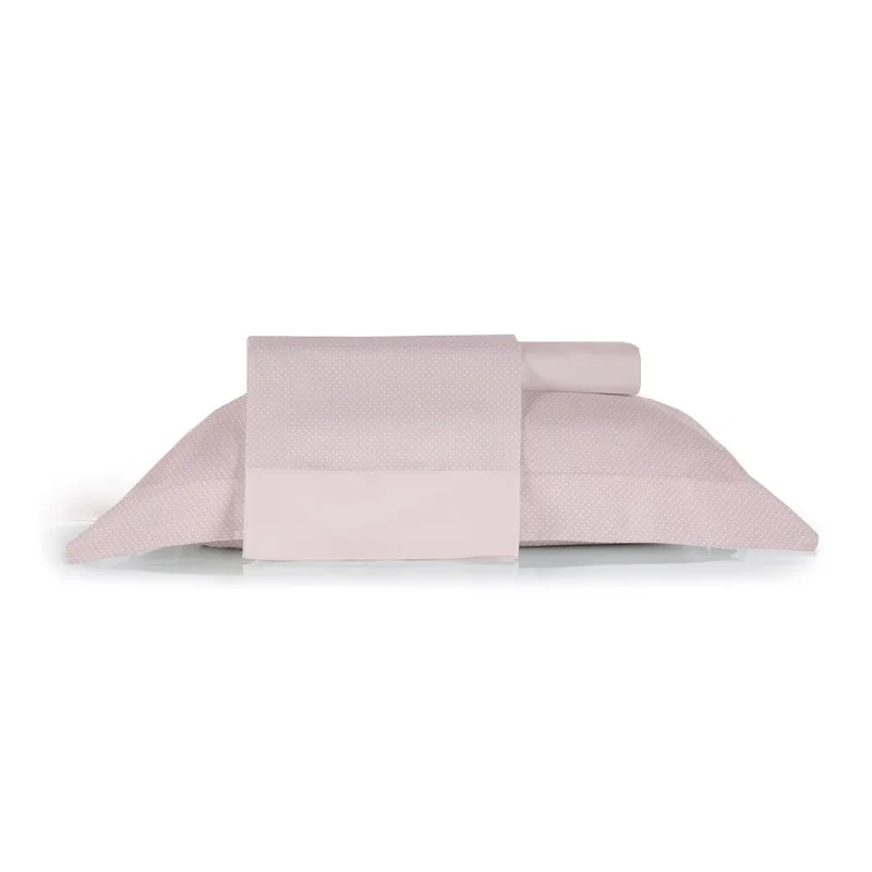Jogo de Cama Solteiro King 3 Peças Altenburg Algodão Lux 200 Fios Inspire Rosa