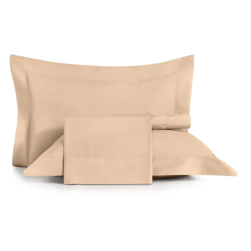 Jogo de Cama Queen 4 Peças Altenburg Algodão Lux 200 Fios Bege Caramelo