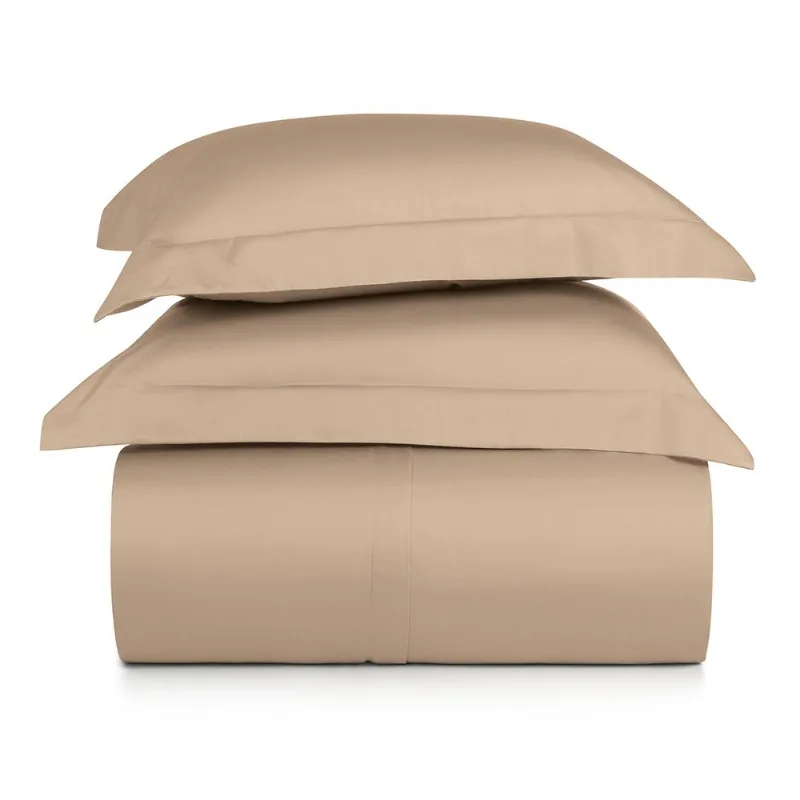 Jogo de Duvet Queen 3 Peças Altenburg Algodão Lux 200 Fios Bege Caramelo - Altenburg