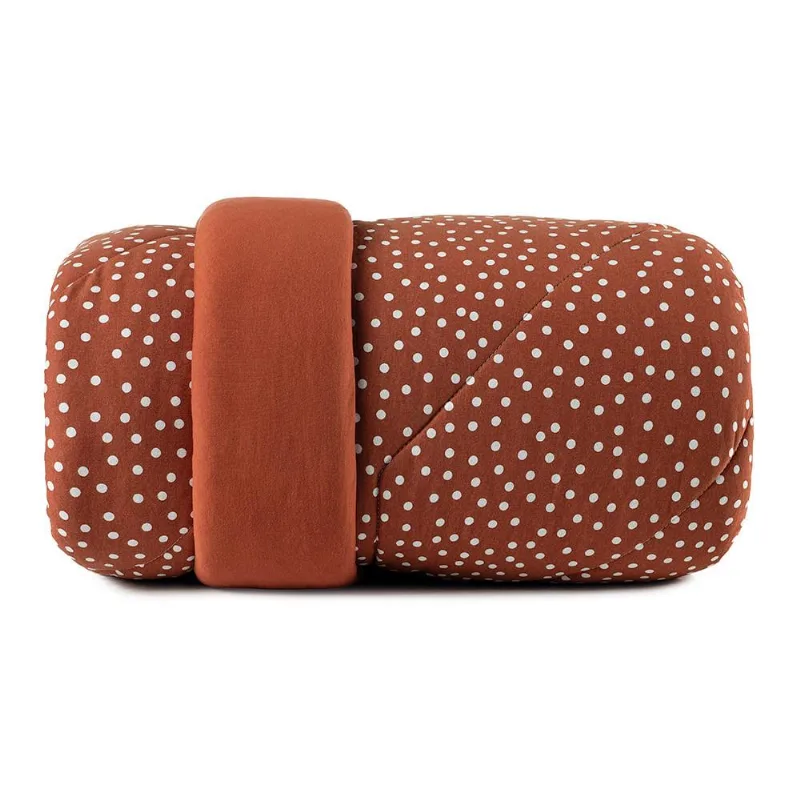 Edredom King Altenburg Malha Fio Penteado Bits Laranja - Altenburg
