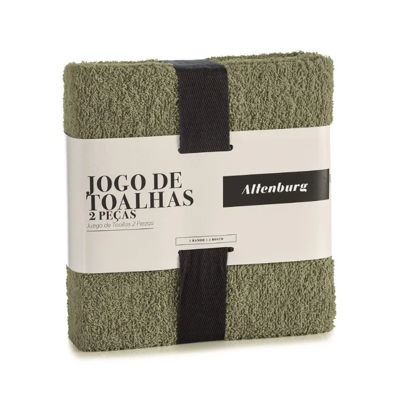 Jogo Toalhas Banho Altenburg 2p Tóquio G2 Verde