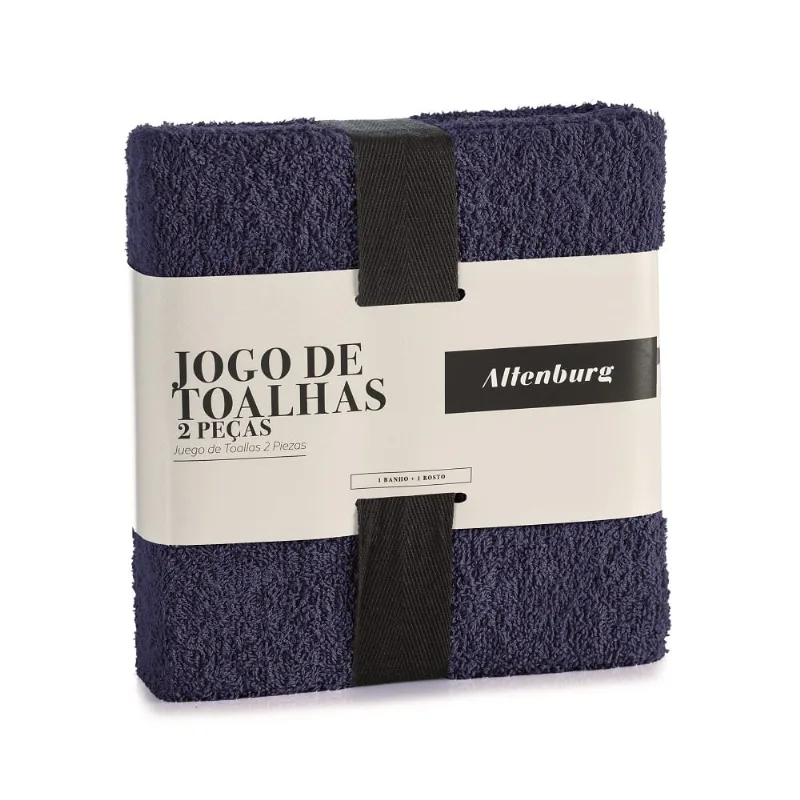 Jogo Toalhas Banho Altenburg 2p Tóquio G2 Azul - Altenburg