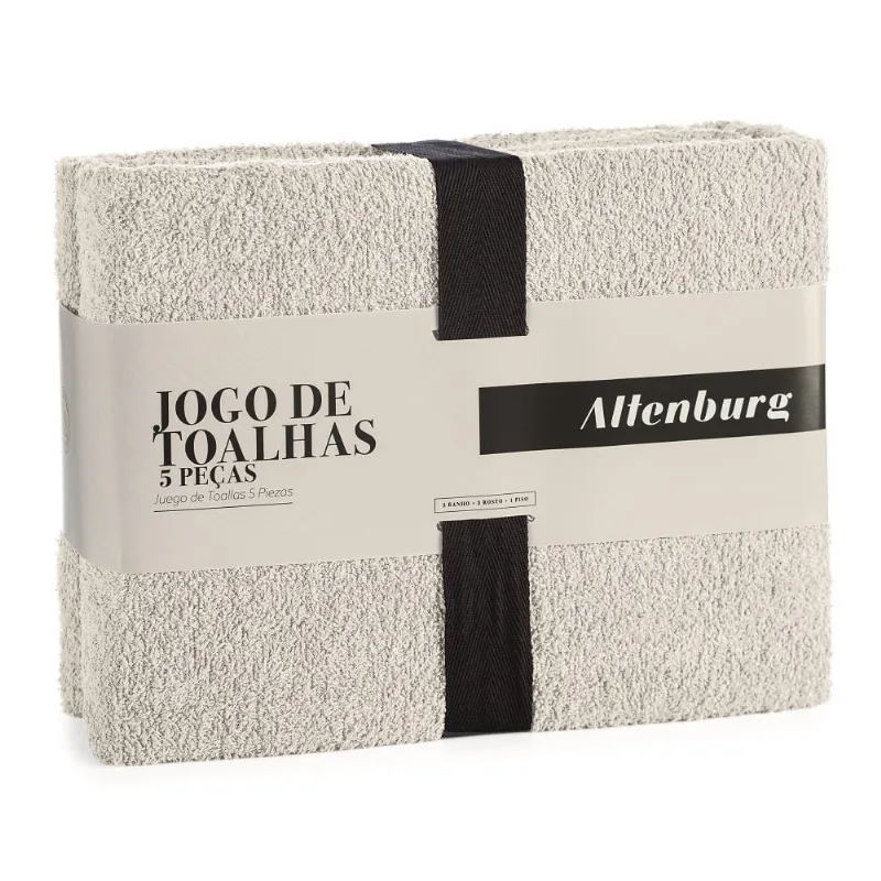 Jogo Toalhas Banho Altenburg 5p Tóquio G2 Branco