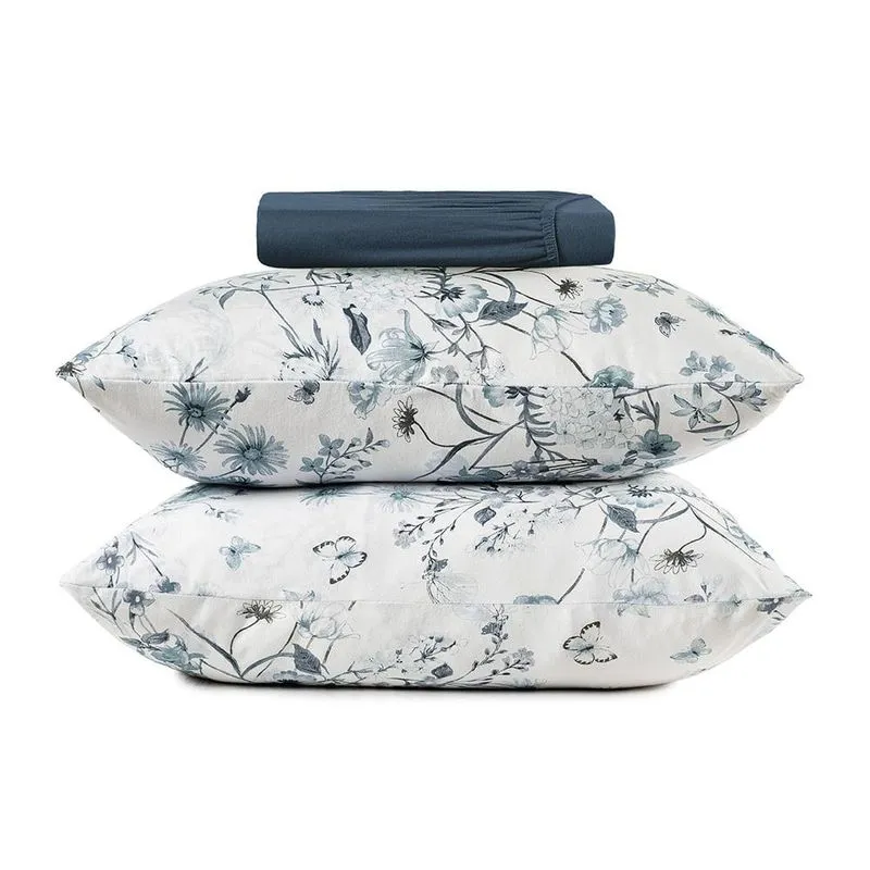 Jogo de Cama Queen 3 Peças Altenburg Malha Fio Penteado Porcelana