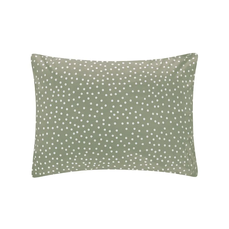 Fronha Altenburg Malha Fio Pentado 50cm x 70cm Bits Verde