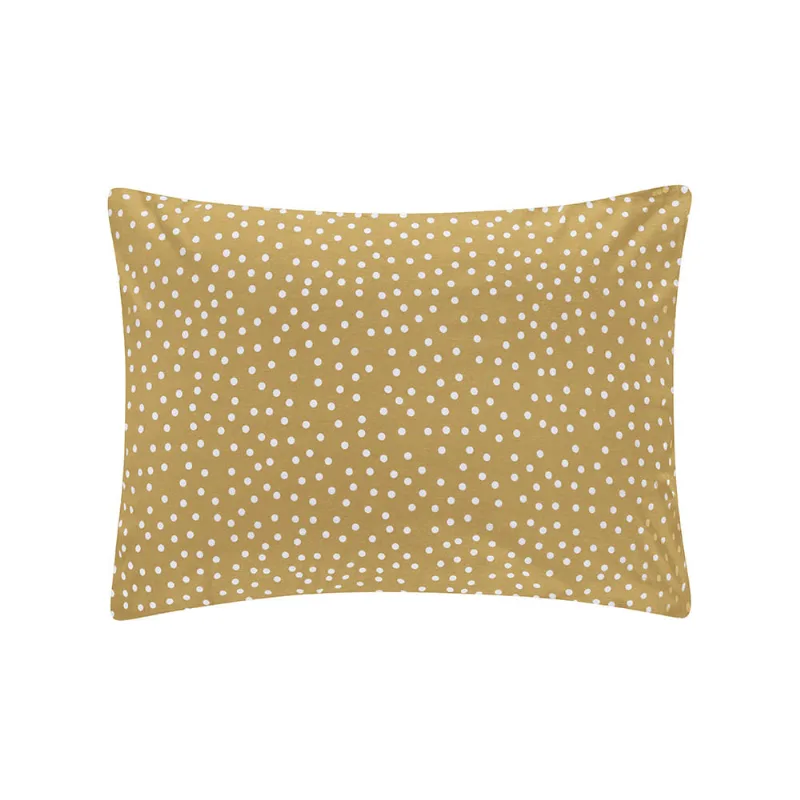 Fronha Altenburg Malha Fio Pentado 50cm x 70cm Bits Amarelo