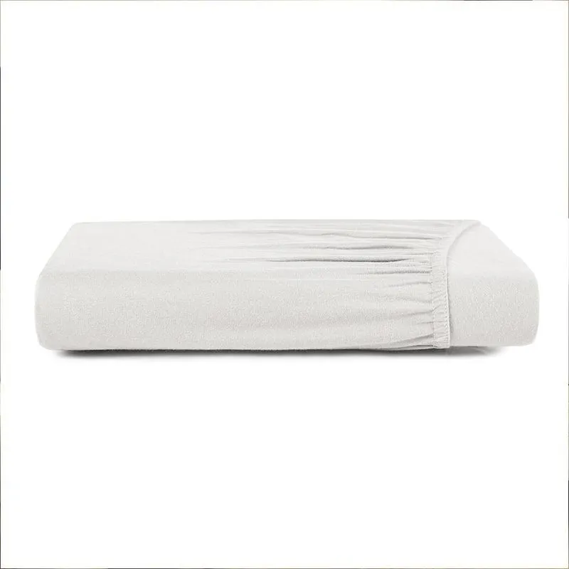 Lençol com Elástico King Altenburg Malha Fio Penteado Branco