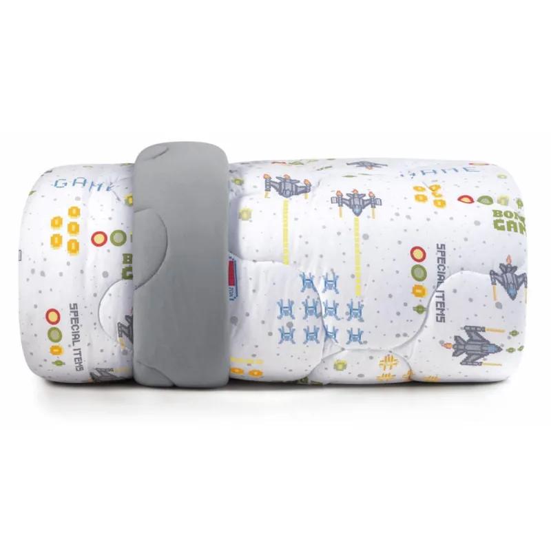 Edredom Casal Mundo Kids Malha Virtual Altenburg