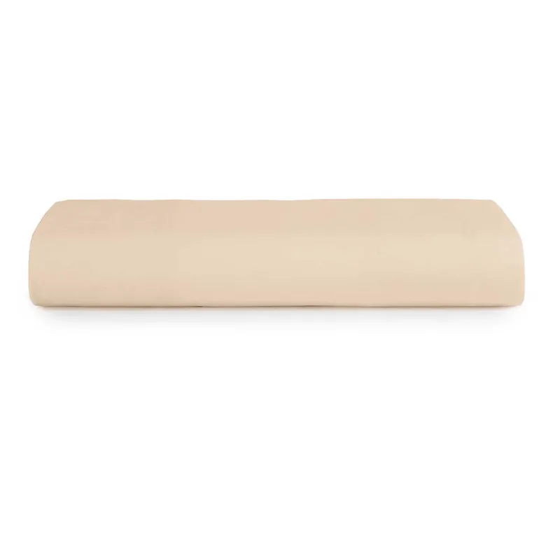Lençol com Elástico Queen Altenburg Algodão Lux 200 Fios Bege Caramelo