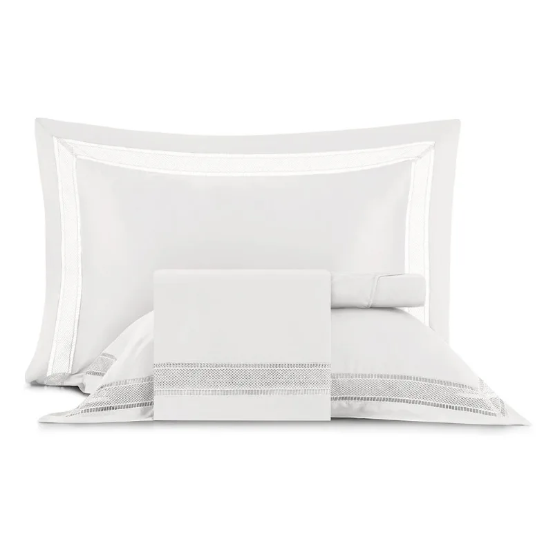 Jogo de Cama King Altenburg Cetim Bambu 300 Fios Unitá Branco
