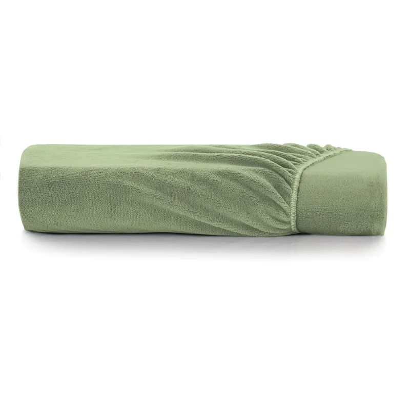Lençol com Elástico Queen Altenburg Blend Malha Verde Oliva - Altenburg