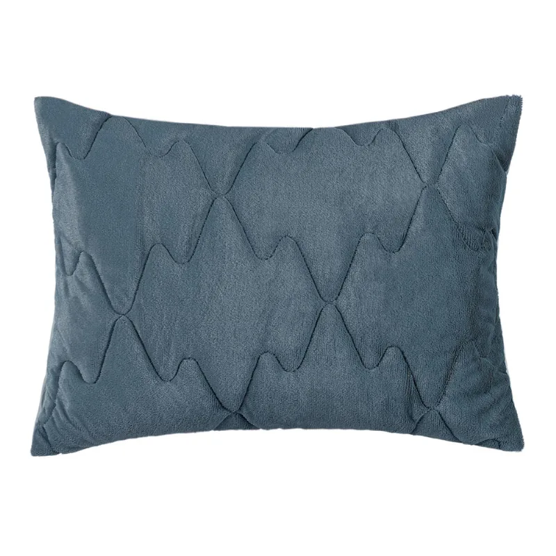 Porta Travesseiro 50cm x 70cm Altenburg Blend Comfort Azul Balneário - Altenburg