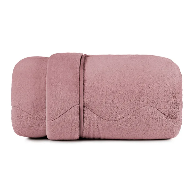 Edredom Solteiro Altenburg Blend Sense Velvet Rosa