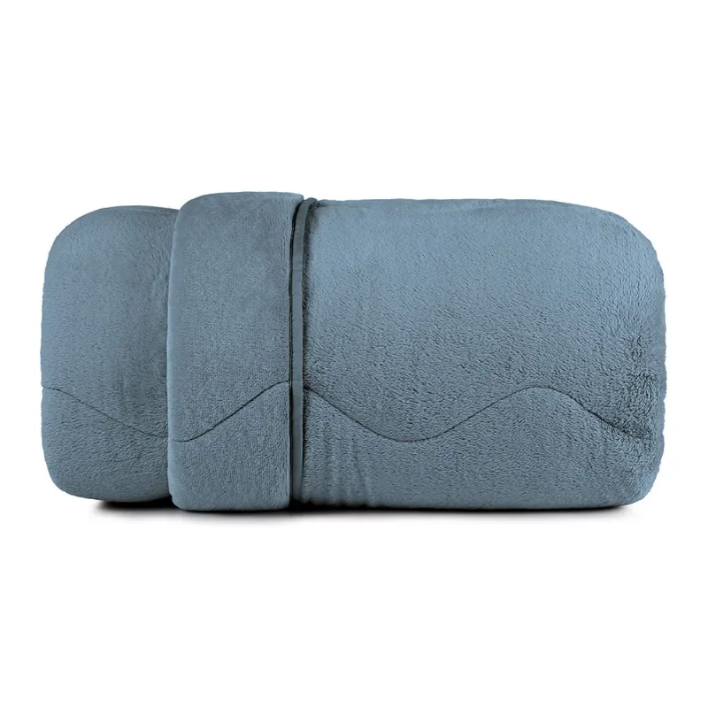 Edredom King Altenburg Blend Sense Velvet Azul