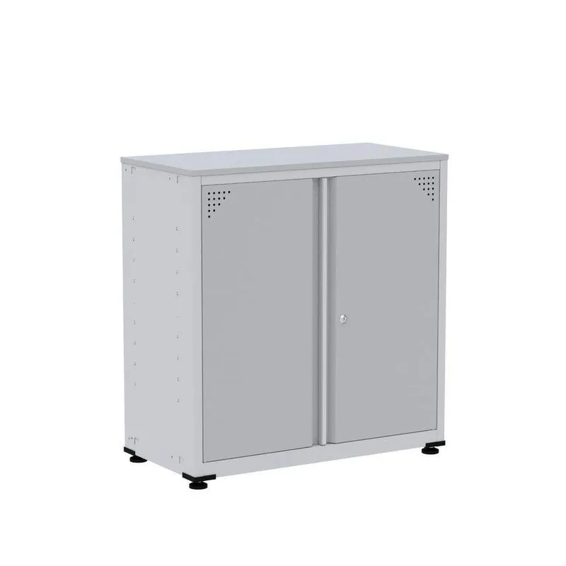 Armário De Aço Alto Para Escritório Linha Aço 842x800x400 - Ap406 Cinza
