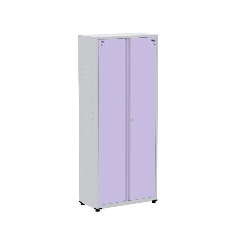 Armário De Aço Alto Para Escritório Linha Aço 1927x800x400 - Ap409 Cinza-lilas