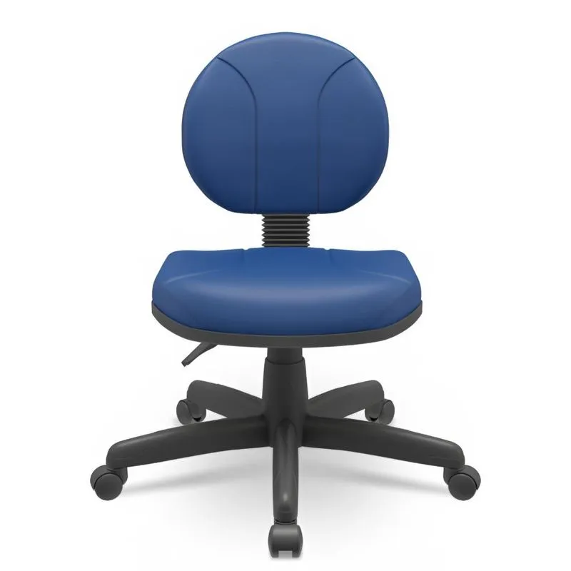 Cadeira Operativa Executiva Backsystem Couro Azul - Plaxmetal