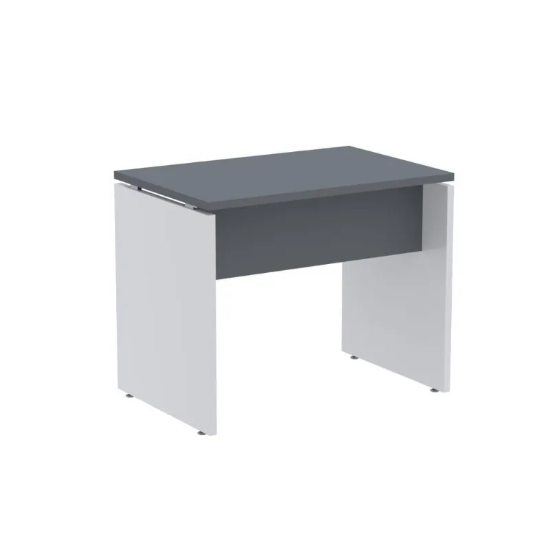 Mesa Auxiliar Retangular M900P25PP Moderno sem Gavetas MDP 90CM Grafite Pandin Móveis