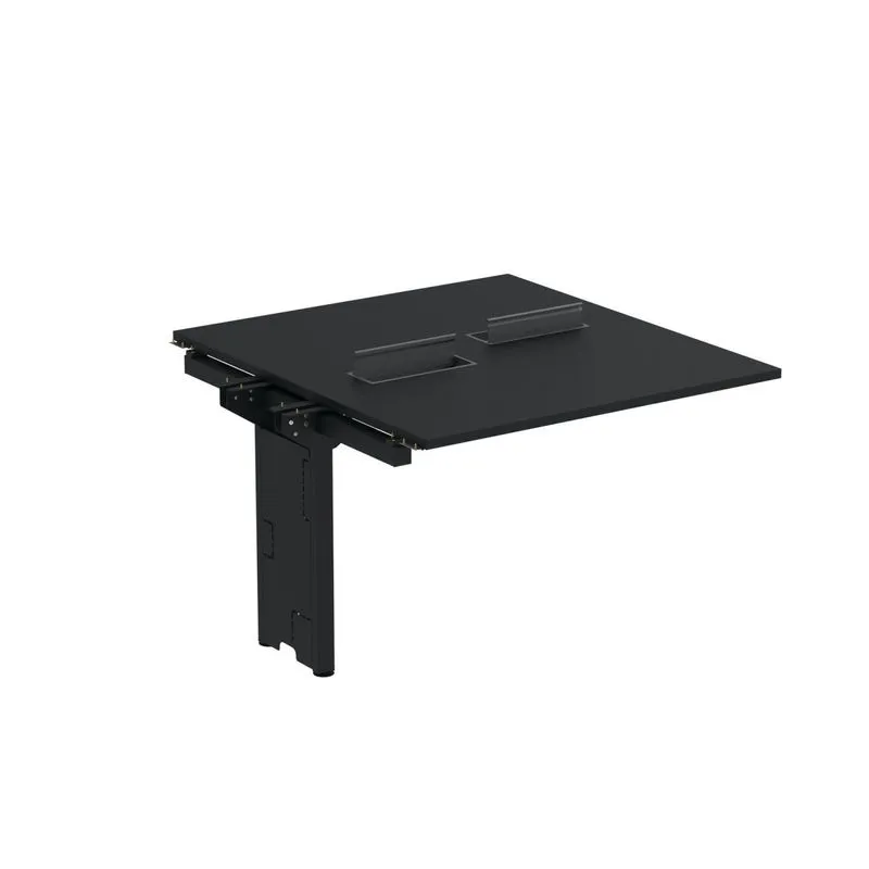 Complemento De Mesa Plataforma Para Coworking Para 2 Pessoas 150x140 Preto