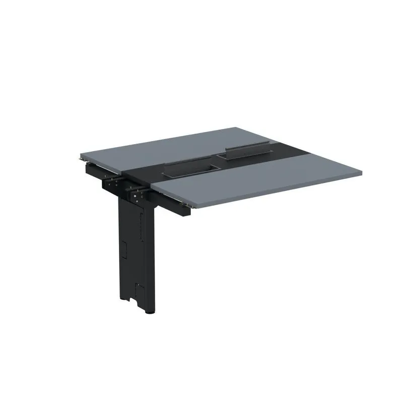 Complemento De Mesa Plataforma Para Coworking Para 2 Pessoas 160x140 Grafito/preto