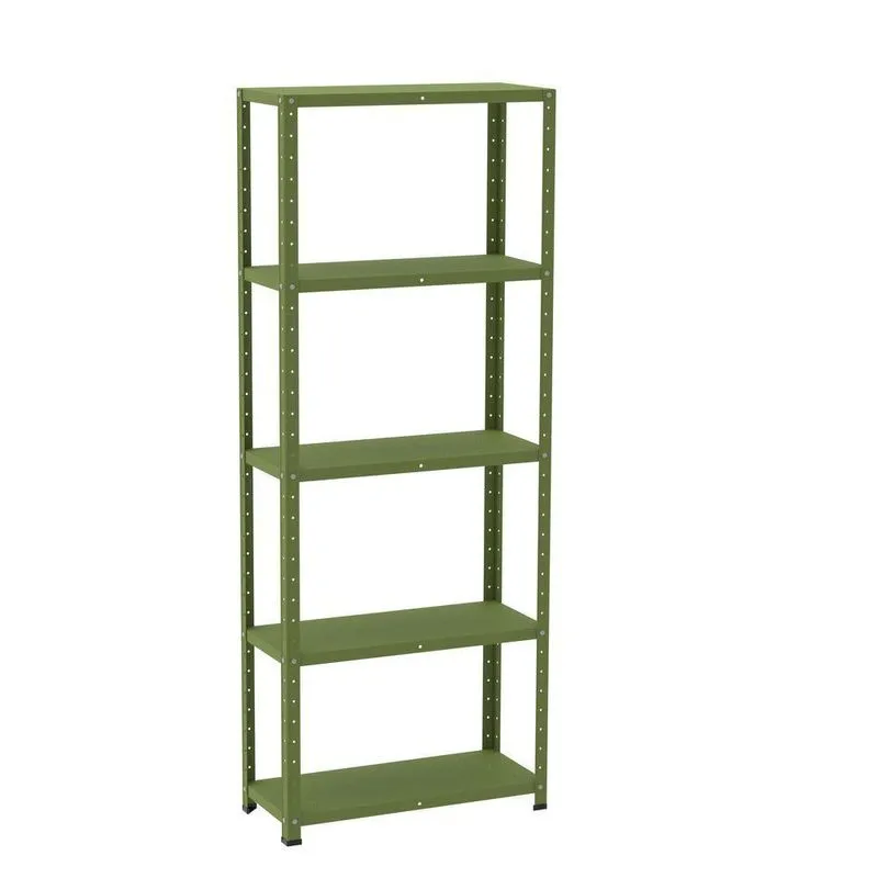 Estante De Estrutura Metálica Com 5 Prateleiras 175cm(a)92acm(l)30cm(p) Sem Reforço Verde Miró