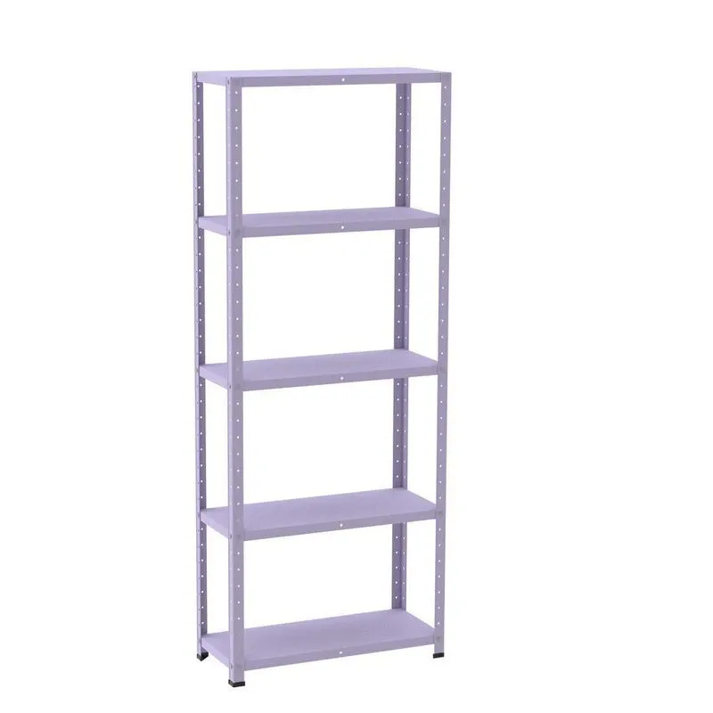 Estante De Estrutura Metálica Com 5 Prateleiras 175cm(a)92cm(l)30cm(p) Sem Reforço Lilas