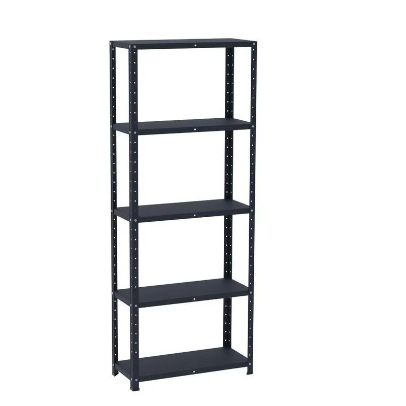 Estante De Estrutura Metálica Com 5 Prateleiras 175cm(a)92cm(l)30cm(p) Com Reforço Azul Delrei