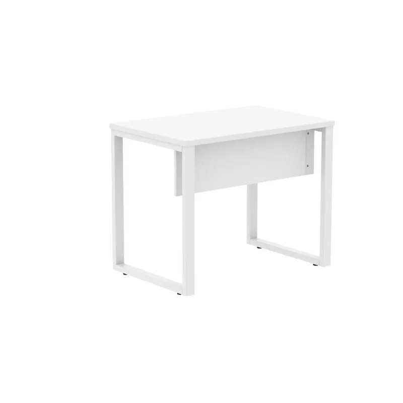 Mesa de Escritório Retangular M900P25TUB Moderno sem Gavetas 90CM Branco Pandin Móveis