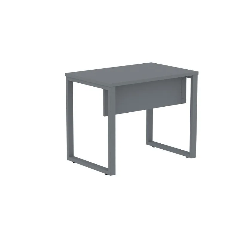 Mesa de Escritório Retangular M900P25TUB Moderno sem Gavetas MDP 90CM Grafite