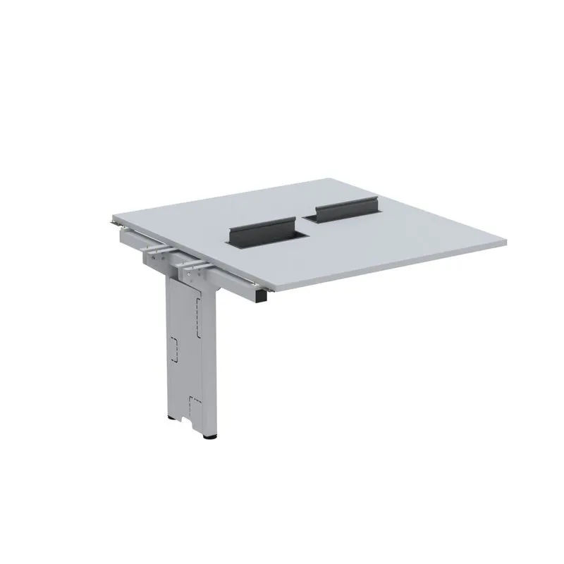 Complemento De Mesa Plataforma Para Coworking Para 2 Pessoas 130x140 Cinza