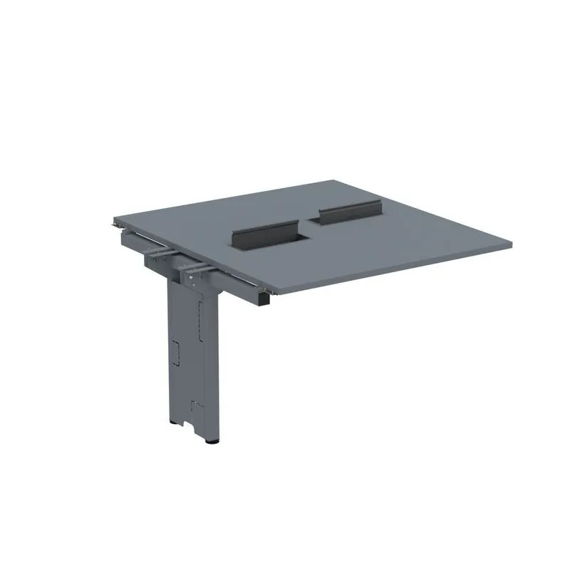Complemento De Mesa Plataforma Para Coworking Para 2 Pessoas 130x140 Grafito