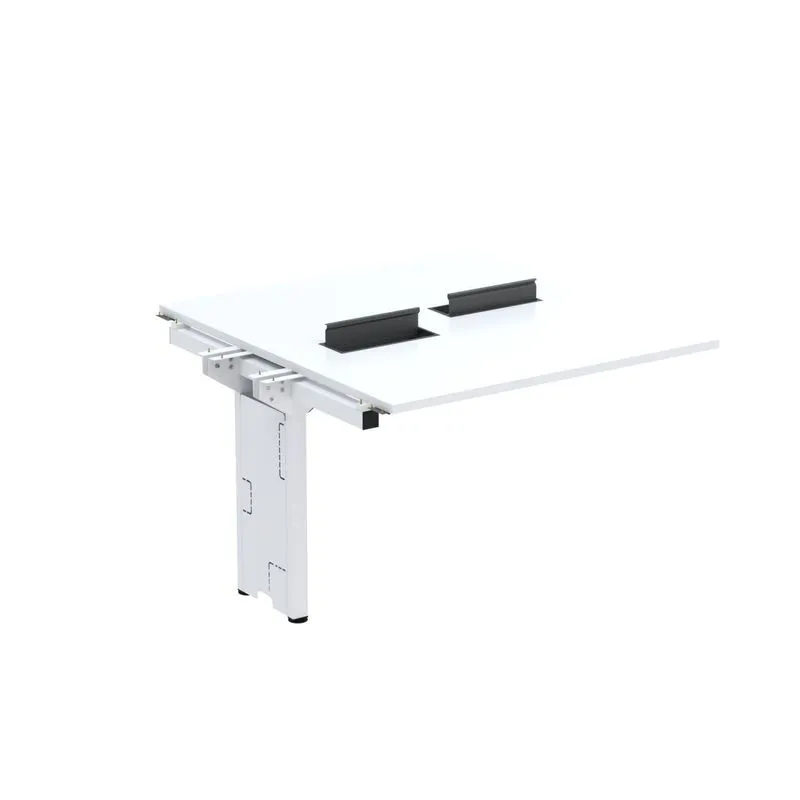 Complemento De Mesa Plataforma Para Coworking Para 2 Pessoas 140x140 Branco