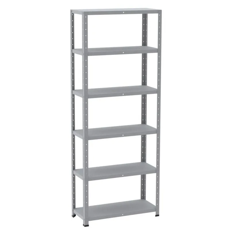 Estante De Aço Light 6 Prateleiras 180x70x30 Sem Reforço Coluna Inteira - Pandin
