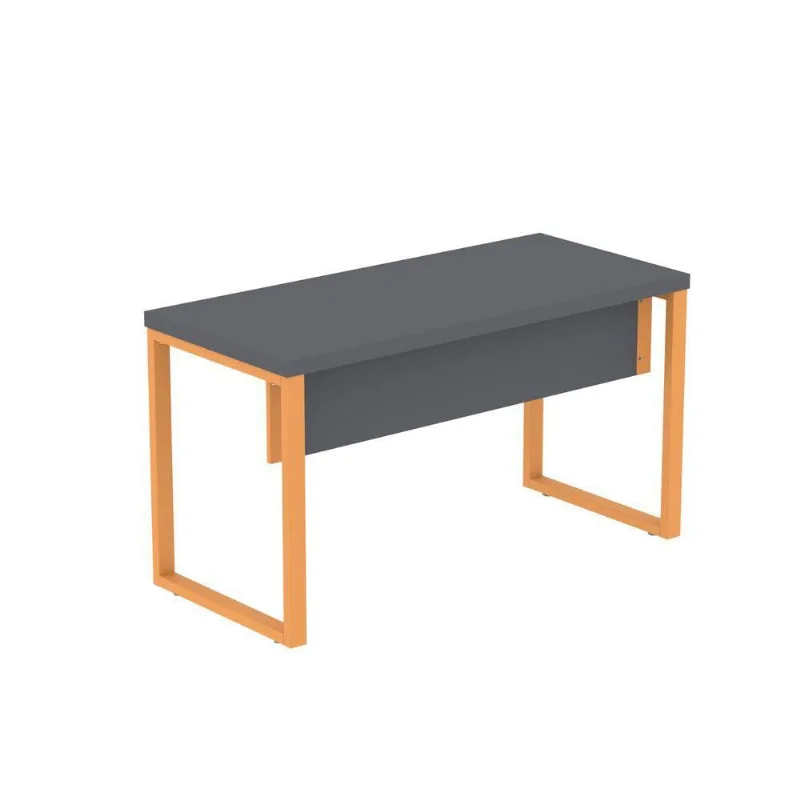 Mesa Escritório 1500x700x750mm M150-70pe40tub Grafito-laranja Picasso