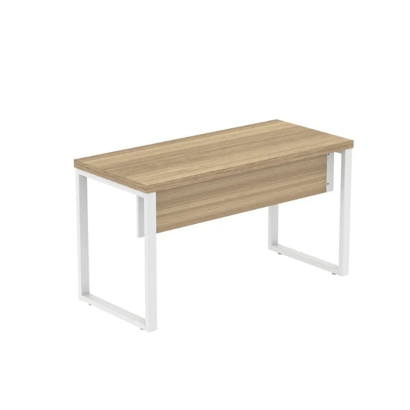 Mesa Escritório 1340x600x750mm M1340pe40tub Noce Naturalle-branco