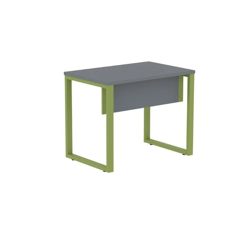 Mesa de Escritório Retangular M900P25TUB Moderno sem Gavetas MDP 90CM Grafite Verde Miro Móveis