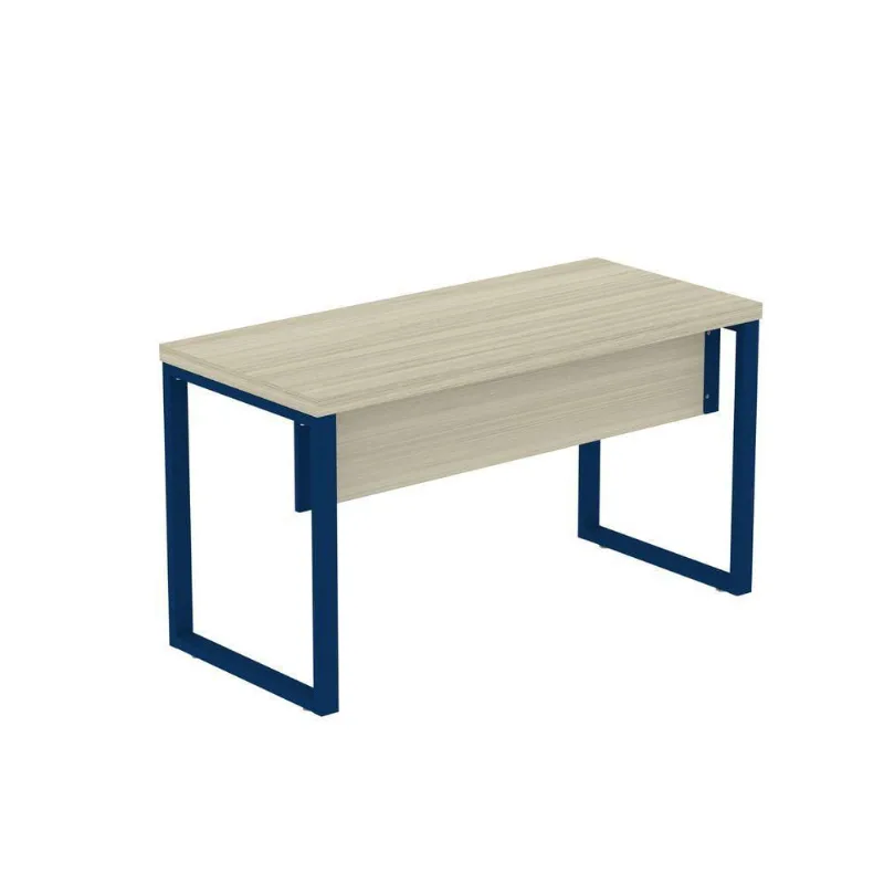 Mesa Escritório1200x600x750mm M1200pe40tub Castanheira Natural-azul Delrei